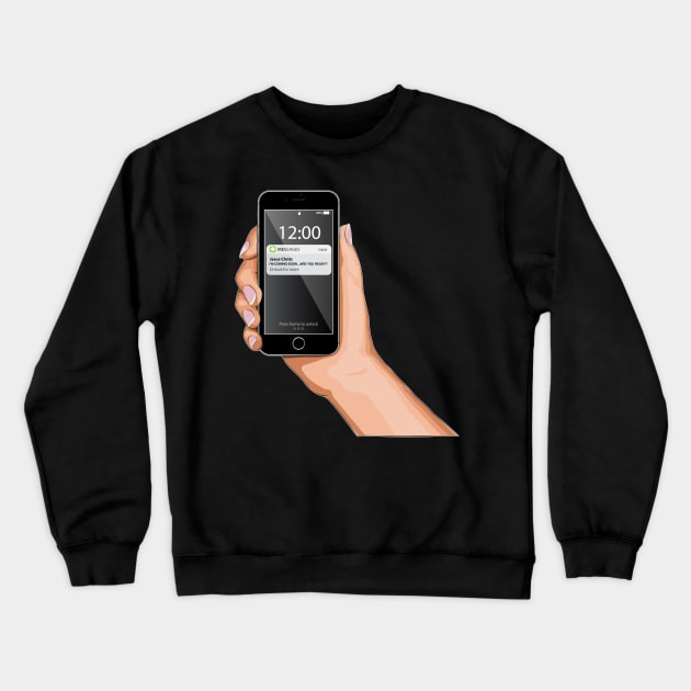 Jesus iPhone Message Crewneck Sweatshirt by CalledandChosenApparel